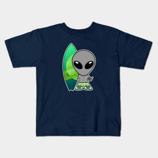 Surfboard Alien Kids T-Shirt